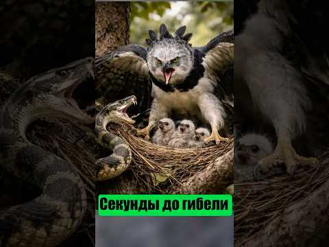 #гарпия #змея #птицы #хищник #дикаяприрода #выживание #гнездо #птенцы #природа #жизньвдикойприроде