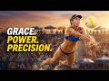 Beautiful Women S Beach Volleyball Grace Power Precision Elite Fitness Workout Europe