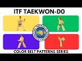 Itf taekwondo color belt patterns series  chon ji  choong moo