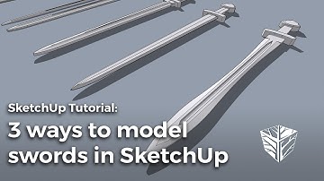 3 methods for modeling swords in SketchUp