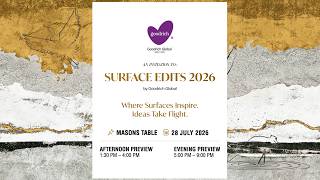✨Surface Edits Event 2026 ✨ Where Surfaces Inspire. Where Ideas Take Flight.