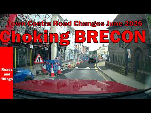 Brecon Town Centre. No Winners. Roadworks To Choke Traffic, Pedestrians More At Risk?. June 2026.