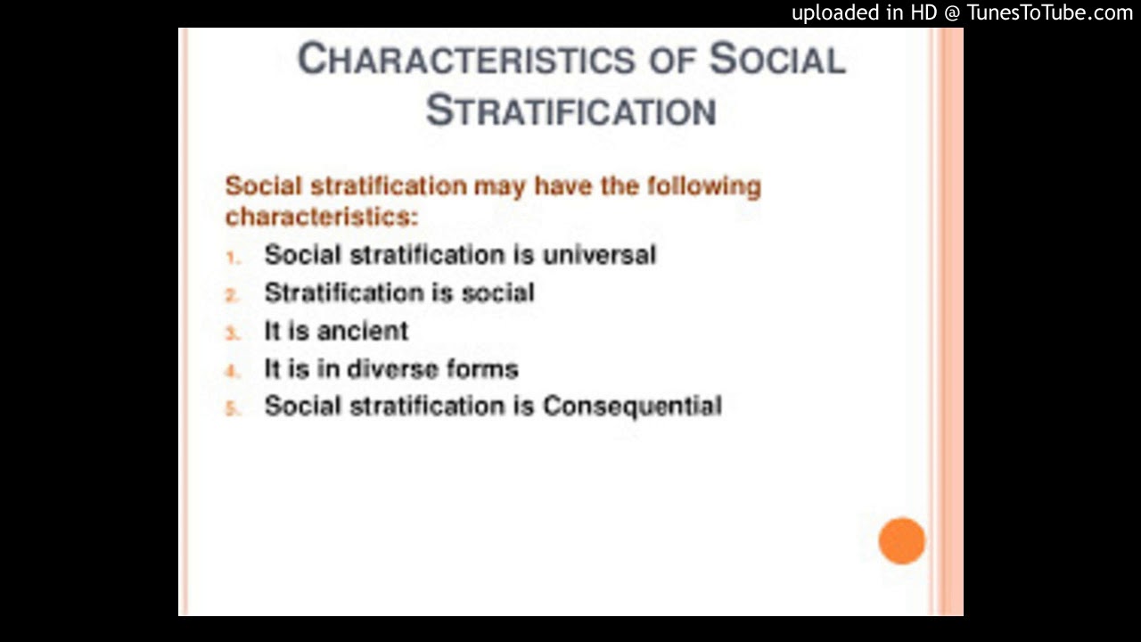 what is stratification characteristics & elements process of stratification?  - YouTube