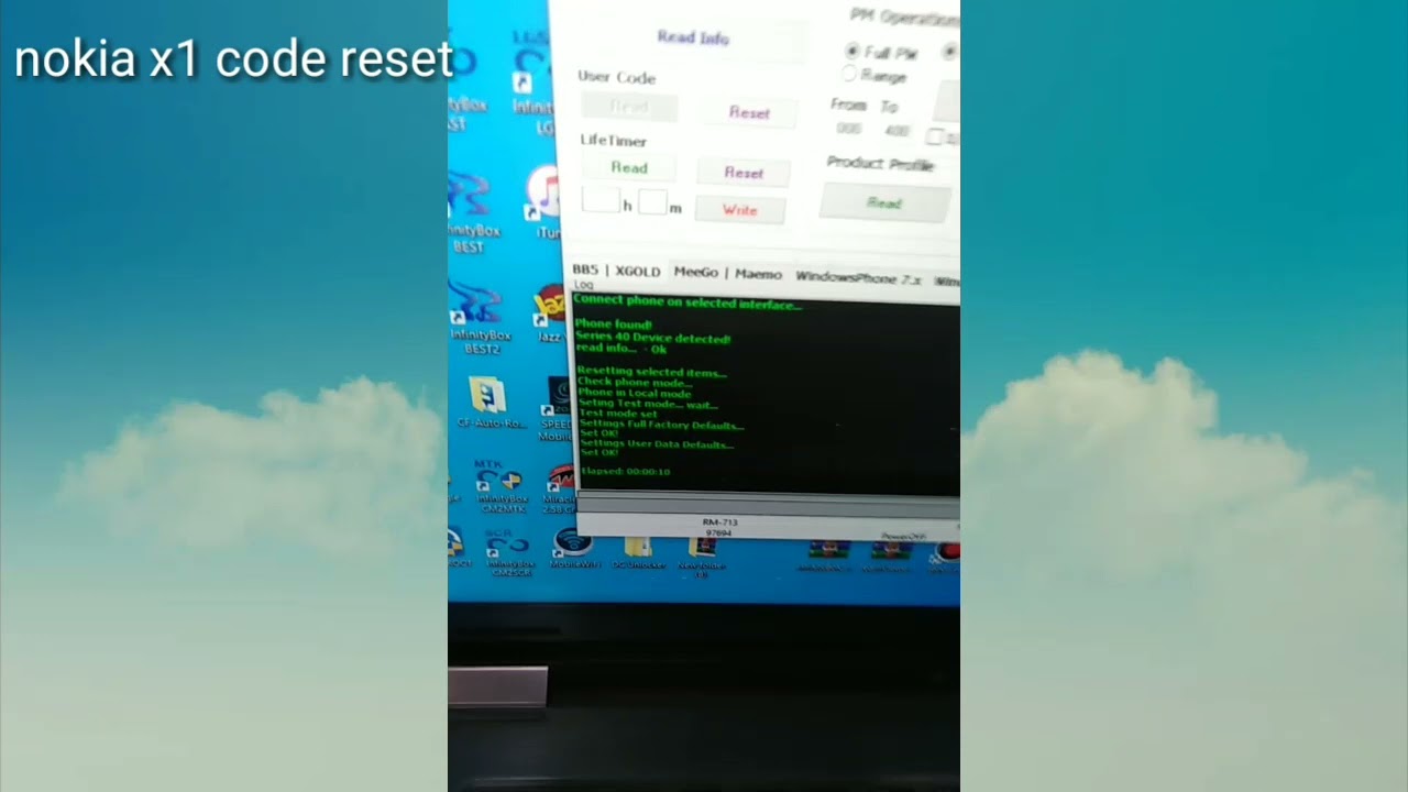 nokia x1 security code unlock