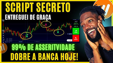 IQ OPTION SCRIPT COM 99% DE ASSERTIVIDADE - IMPOSSÍVEL NÃO LUCRAR