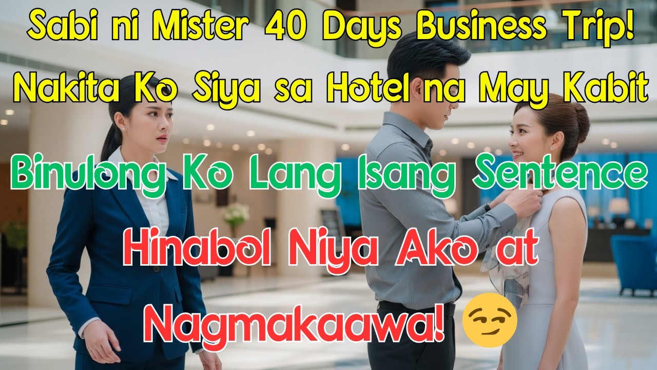 Sabi ni Mister 40 Days Business Trip! Nakita Ko Siya sa Hotel na May Kabit... Binulong Ko Lang Isang