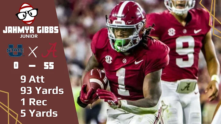 Jahmyr Gibbs (Alabama RB) vs Utah State (2022)