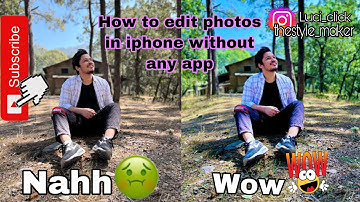 How to Edit Photos on iPhone Camera Roll (FREE No Apps !) (Tutorial)
