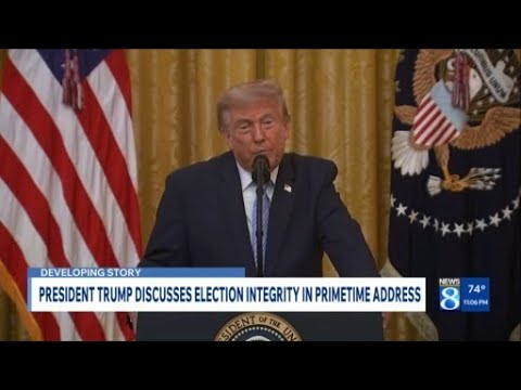 President Trump discusses election integrity in primetime address