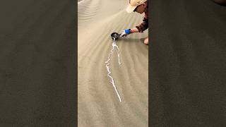 Pouring Molten Silver on Sand Dune Patterns!