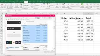 Dollar to Indian Rupee Real Time Currency Converter for MS Excel screenshot 1