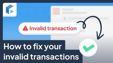 Guide: How to fix invalid transaction