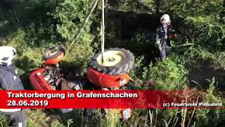 Traktorbergung in Grafenschachen am 28.06.2019