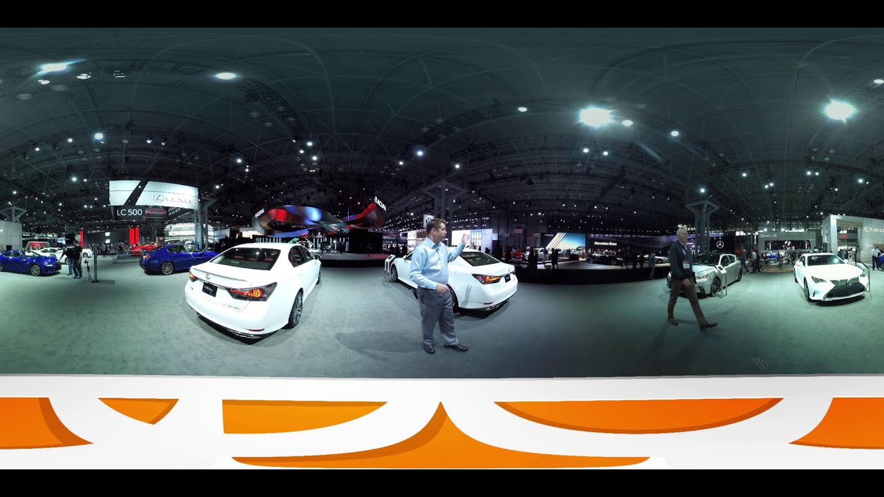 360-Degree Views of the 2016 New York Auto Show - YouTube
