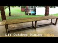 DIY Outdoor Dining Table