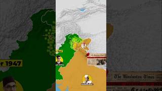 Why Pakistan Failed to Capture All of Kashmir 😳 #history #partition #mapping