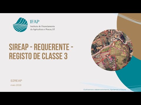 SIREAP - REQUERENTE - Registo de Classe 3