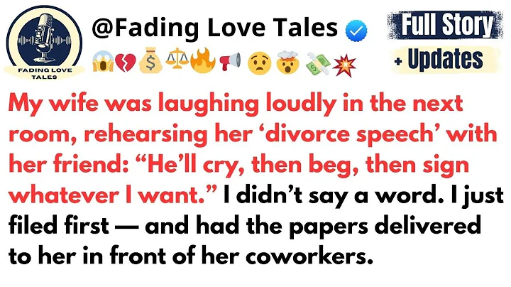 My wife was laughing loudly in the next room, rehearsing her ‘divorce speech’ with her friend..