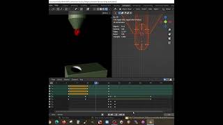 fluid droplet animation in Blender 3d, using rigging #blender #animation