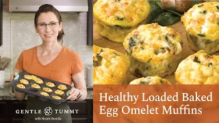 EASY Healthy Loaded Baked Egg Omelet Muffins | Convenient Breakfast