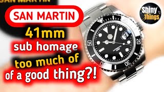 Why FIX it if it's not BROKEN?! - New San Martin 41mm Sub Homage (SN019-G) review