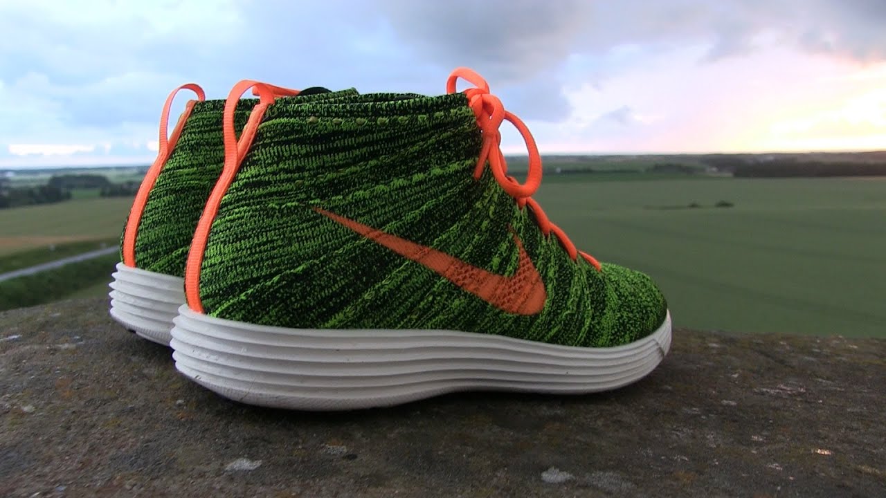 nike flyknit chukka green