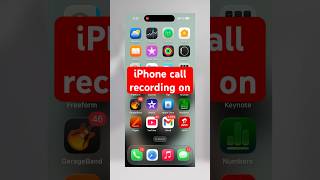 Call recording in iPhone !! iPhone me call recording kaise kare |all iPhone  call recording feature