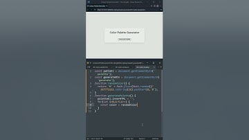 COLOR GENERATOR #shorts #trending #trend #viral #viralvideo #code #coder #webdesign #webseries