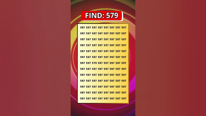 Can You Find 579? 🔥 Hard Number Puzzle | Find It Challenge #shorts #challenge