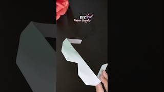 1 Minute Paper Goggles #papergoggles #paperchasma  #easycraft #shorts #diy #dikshacraftlibrary