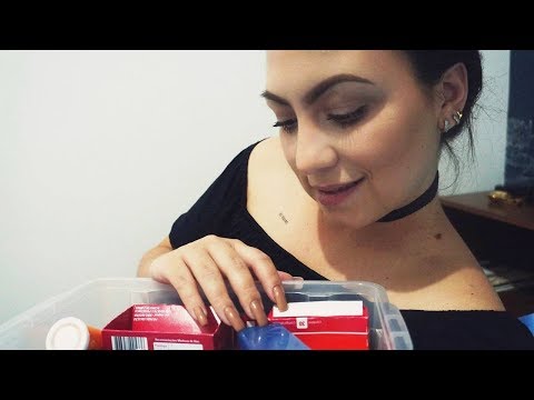 ASMR 🎧 BINAURAL: Tapping em embalagens de remédios - TE RELAXANDO PROFUNDAMENTE!