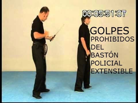  Bastón policial extensible: técnicas de control
