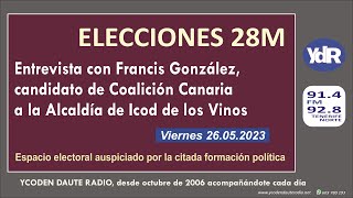 26.05.23 / 28M - Entrevista electoral con Francis González (CC)