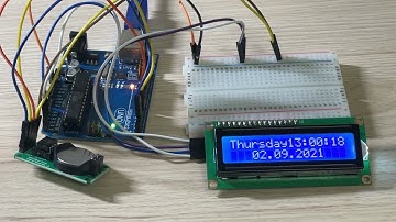 생각하고 만드는 아두이노 책(앤써북) (( RTC(Real Time Clock) 모듈을 통해서 I2C LCD에 시간을 출력해 보기   )) 실습 동작 영상입니다.