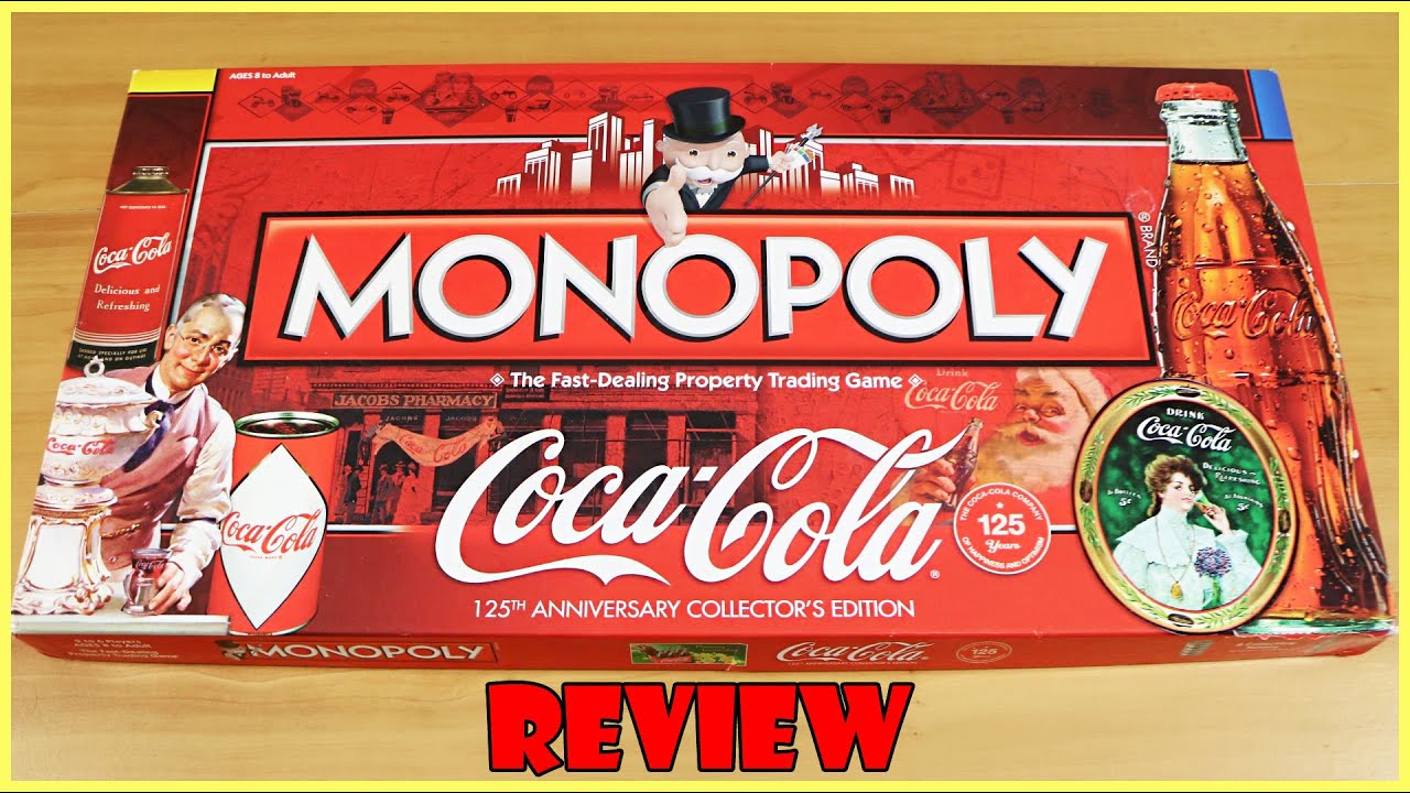 Coca Cola Monopoly Board Game Review! 125th Anniversary Collector's Edition  | Board Game Night