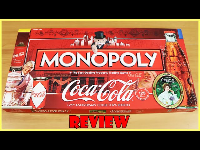 Coca Cola Monopoly Board Game Review! 125th Anniversary