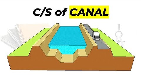 cross section of a canal || in hindi || cross section of an irrigation canal 🔥🔥(In Short)