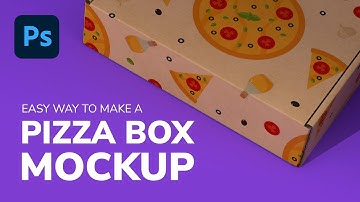 Easy Way To Make a PIZZA Box Mockup in 1 minute - Photoshop Tutorial Quick Tips
