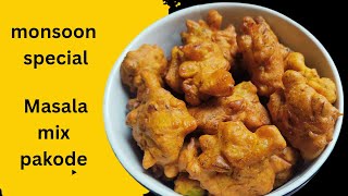 Masala Mix Pakode Recipe ||  10 minutes pakoda recipe ||  masala pakoda recipe ||