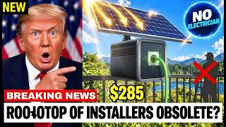 This $285 Plug-In Solar Panel Destroys a $20,000 Rooftop Install — No Electrician NEEDED!!