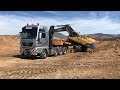 Transporting The Volvo EC700C And Cat D6R - Fasoulas Heavy Transports