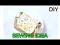 DIY Easy Sewing | Stylish Makeup Pouch I Sewing Beginners