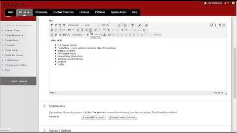 Blackboard 9.1 Service Pack 11 - New Visual Text Box Editor