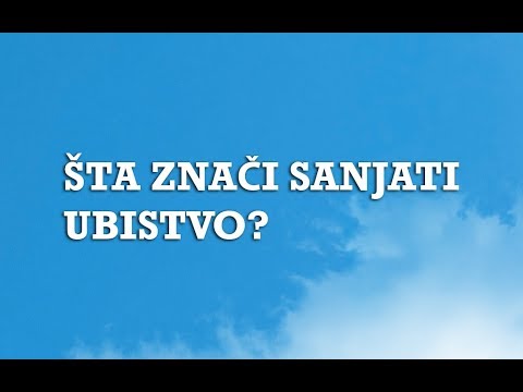 Video: Što znači ubojstvo?