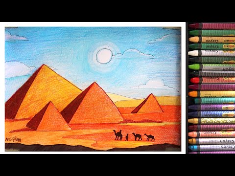 Video Vẽ tranh AI CẬP cổ đại # 4 trong mắt em _ Vẽ kim tự... - youtube