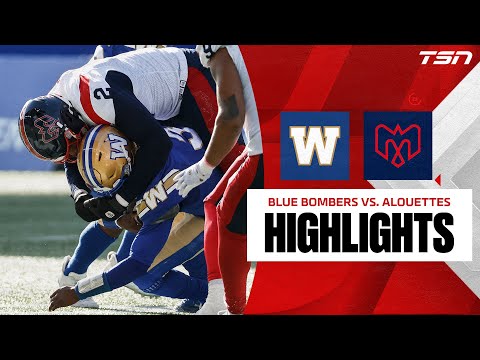 CFL WEEK 21 Montreal Alouettes Vs Winnipeg Blue Bombers FULL HIGHLIGHTS 