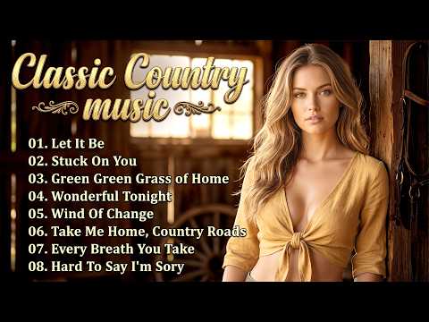 Let It Be, Stuck On You, Green Green Grass of Home – Classic Country Music Timeless 60s, 70s, 80s