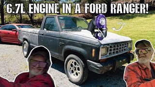 WE PUT A BIG ENGINE IN MY DAD’S LITTLE TRUCK!