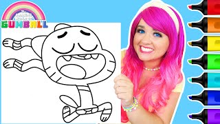 Coloring Gumball | The Amazing World of Gumball Coloring Page | Ohuhu Paint Markers