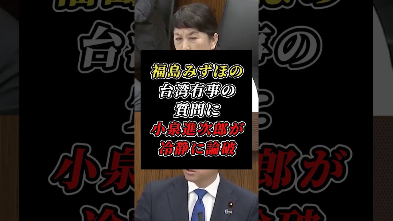 Shinjiro Koizumi calmly debunks Mizuho Fukushima's off-base